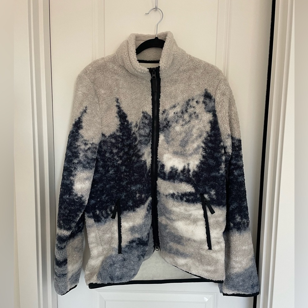 NWT Abercrombie & Fitch Scenic Sherpa Full-Zip Fleece Jacket Men’s Size Medium